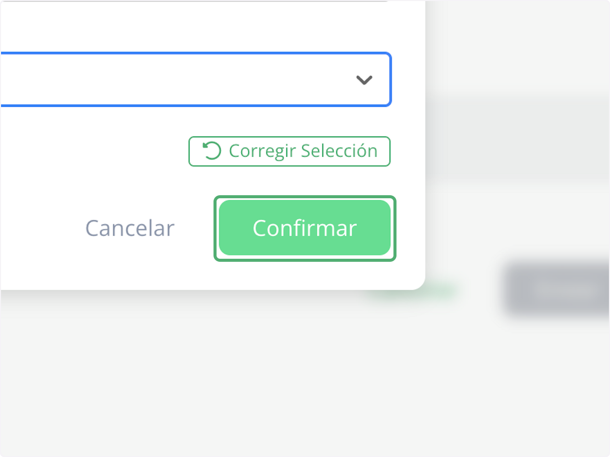 Click on Confirmar